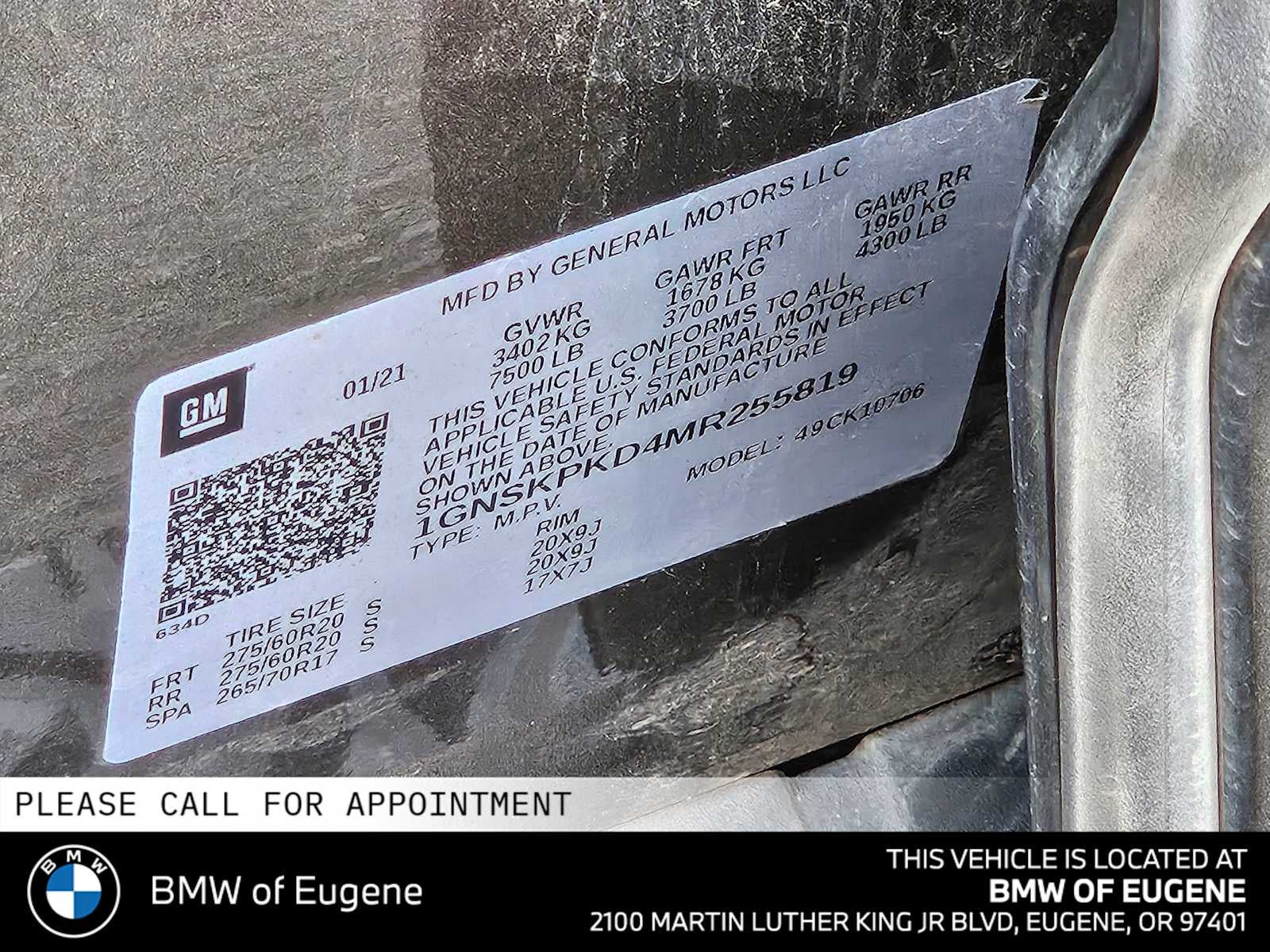 2021 Chevrolet Tahoe Z71