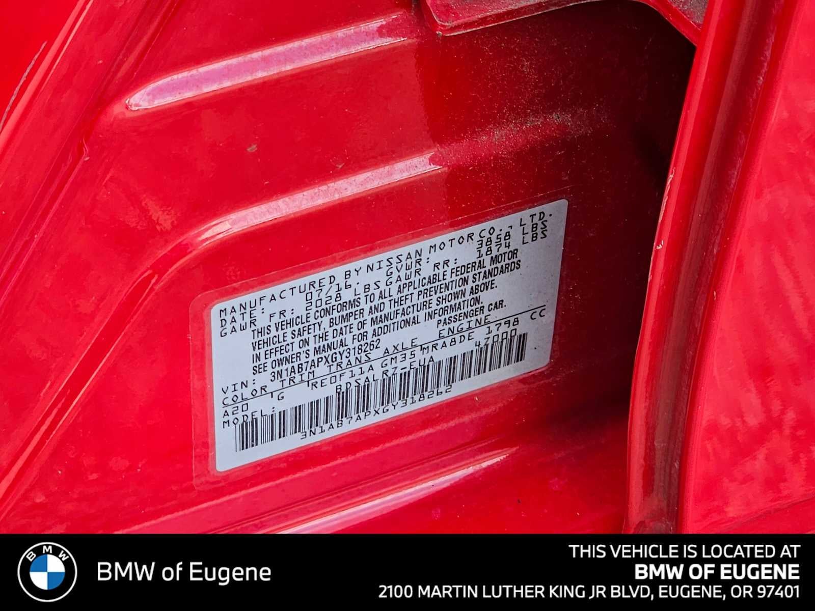 2016 Nissan Sentra SR