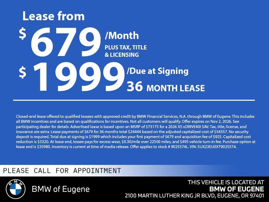 2026 BMW X5 xDrive40i