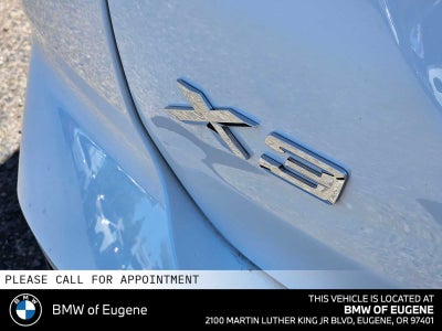 2024 BMW X3 sDrive30i sDrive30i