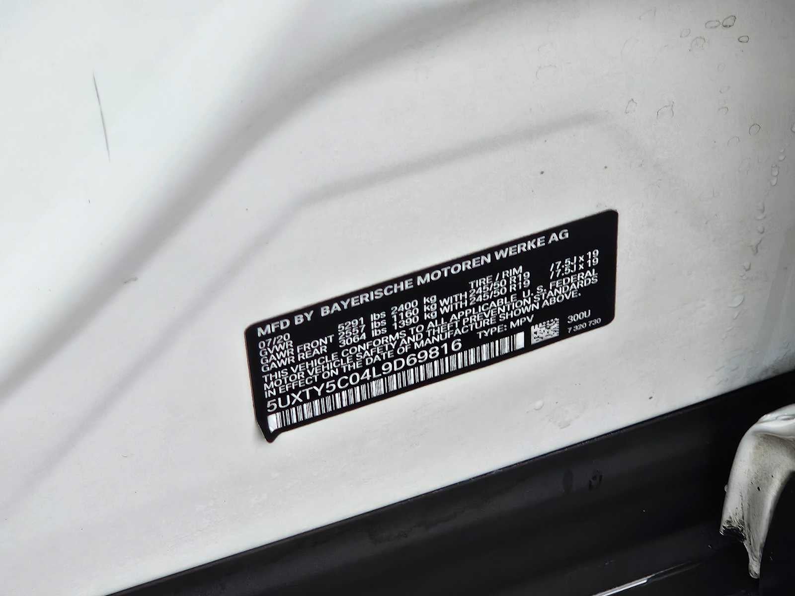 2020 BMW X3 xDrive30i