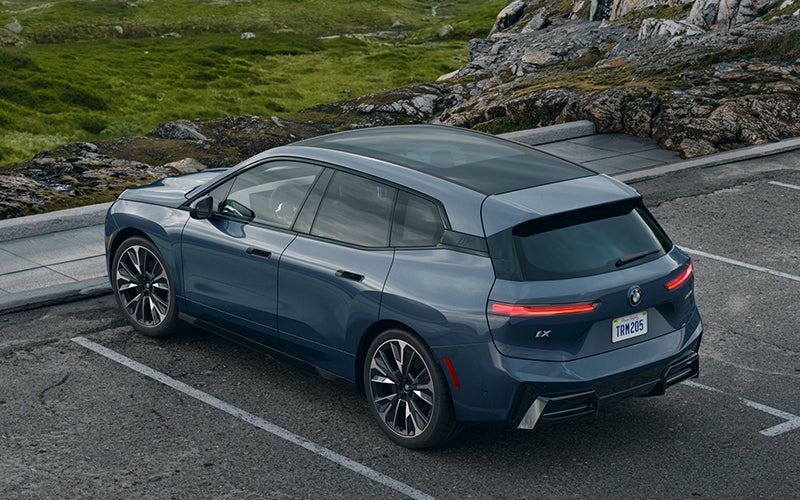 The BMW iX parked in a parking spot. | BMW of Portland in Portland OR