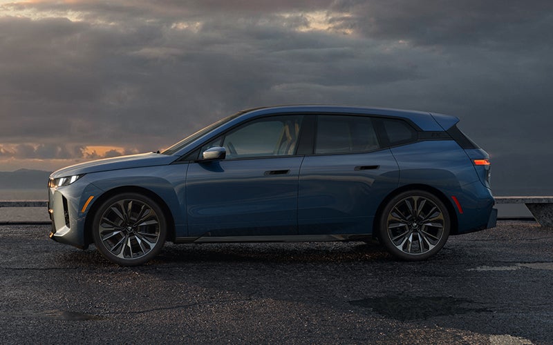The BMW iX parked sideways shot. | BMW of Portland in Portland OR