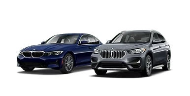 Navy blue and dark grey BMW image icons. | BMW of Portland in Portland OR