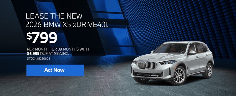 2026 BMW X5 xDrive40i Lease for $799 per month for 39 months