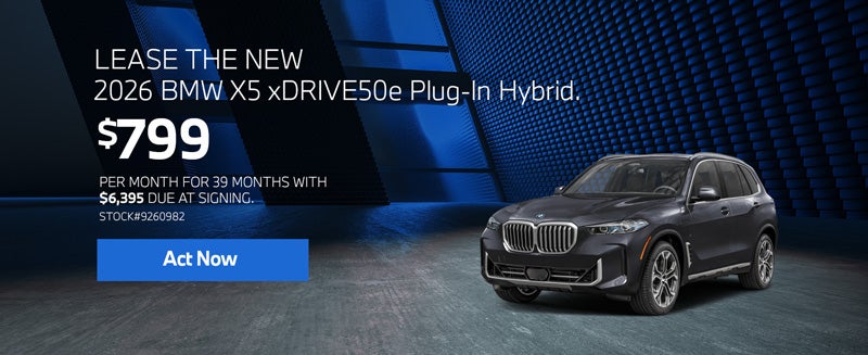 2026 BMW X5 xDrive50e Lease for $799 per month for 39 months