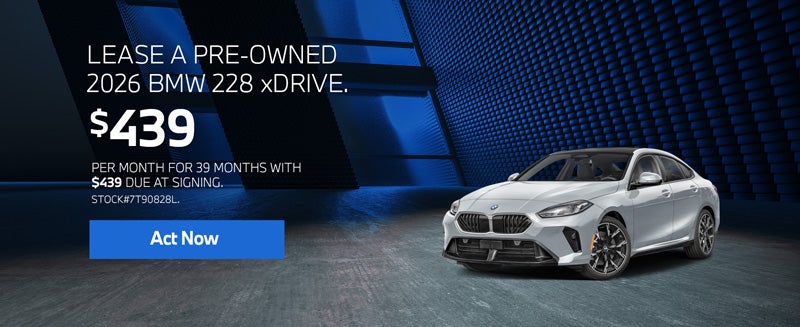 2026 BMW 2 Series 228 xDrive Lease from $439/mo, $439 due at