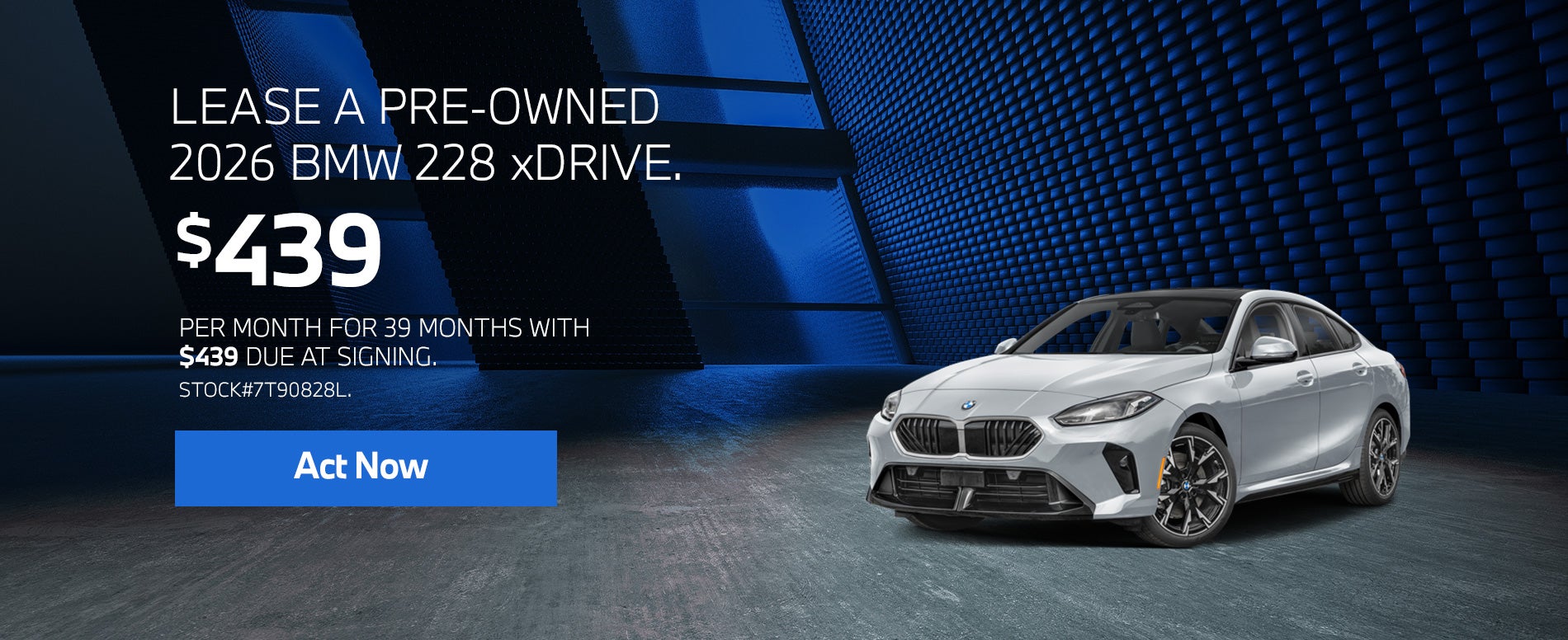 2026 BMW 2 Series 228 xDrive Lease from $439/mo, $439 due at