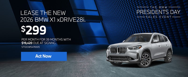 2026 BMW X1 xDrive28i Lease for $299 per month for 39 months