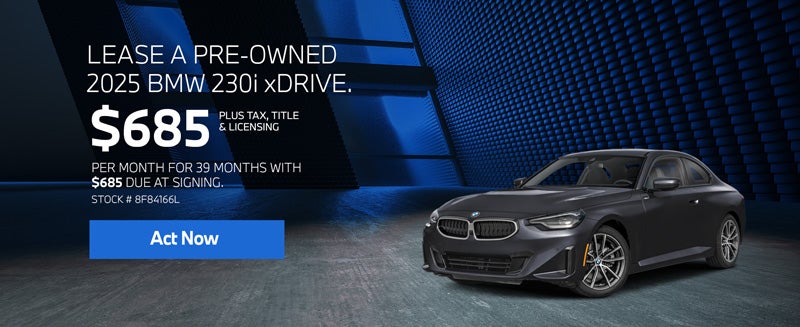 2025 BMW 230i xDrive Lease from $685/mo, $685 due at signing
