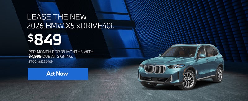 2026 BMW X5 xDrive40i Lease for $849 per month for 39 months