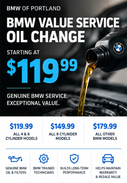 BMW Value Service Oil Change